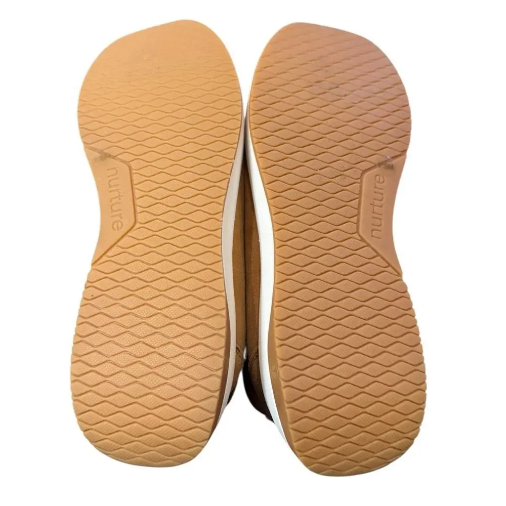 Nurture Response Women's Elias Mixed Platform High-top Tan Sneakers 7.5